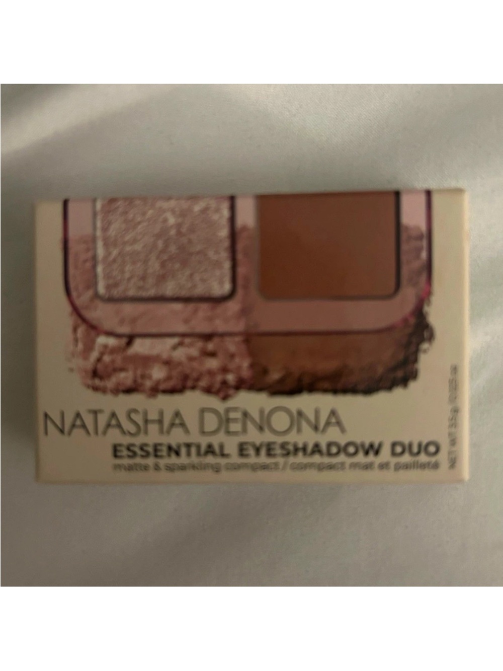 Natasha Denona Eyeshadow Duo - Shimmery Pink & Warm Brown